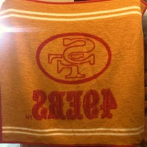49er Fan Throw Blanket